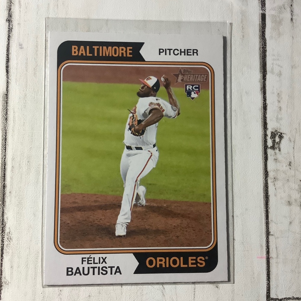 2023 Topps Heritage Félix Bautista Rookie #40 Baltimore Orioles